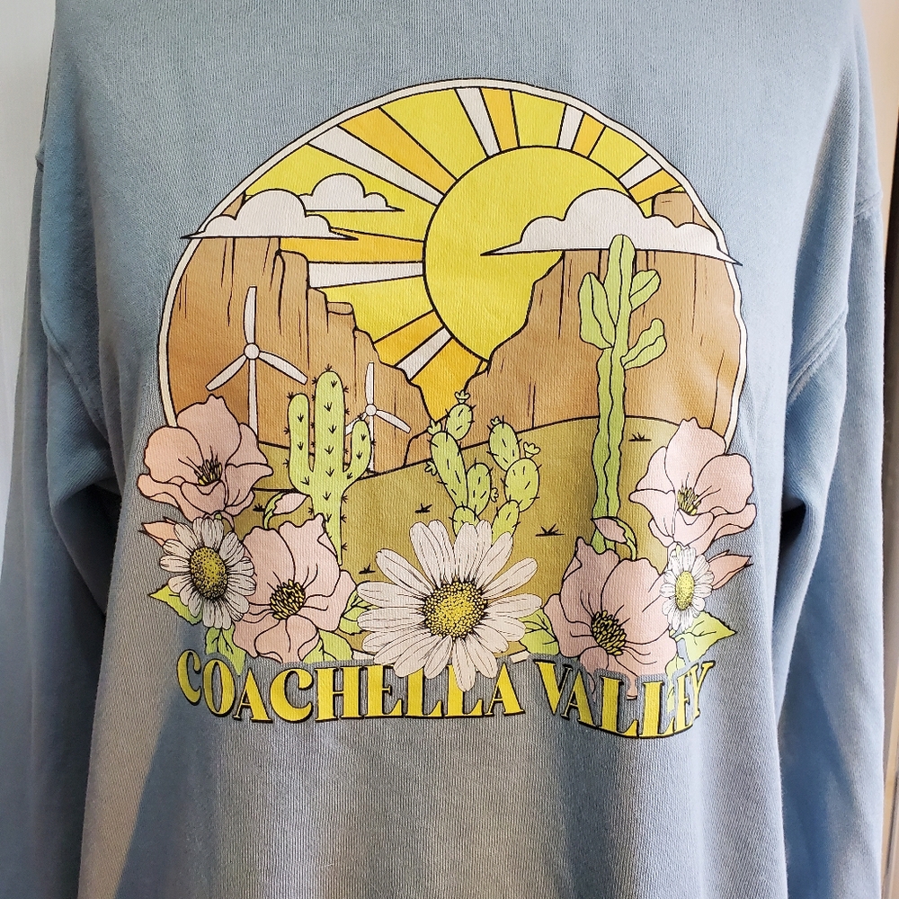 Cold Crush Coachella Valley Light Blue Sweatshirt‎ Size M Women